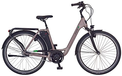 Elektrofahrräder : Prophete Damen GENIESSER e9.7 City E-Bike 28" Elektrofahrrad grau matt RH 49 cm