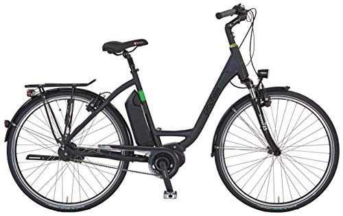 Elektrofahrräder : Prophete Damen Limited Edition Alu City 28 Zoll, RH 50 Elektrofahrrad, schwarz matt, M