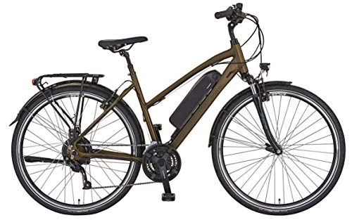 Elektrofahrräder : Prophete ENTDECKER e9.6 Trekking E-Bike 28" Damen Elektrofahrrad Dunkelbraun matt RH 50 cm
