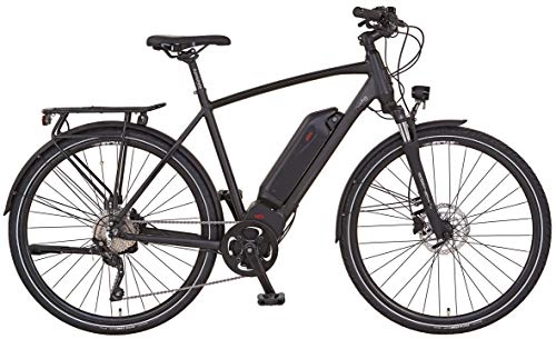 Elektrofahrräder : Prophete ENTDECKER Sport Trekking E-Bike 28" Herren Elektrofahrrad, schwarz matt, RH 55 cm