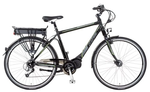 Elektrofahrräder : Prophete Herren E-Bike Alu-Trekking 28 Zoll E-Novation Mittelmotor Licensed By Jd, Glanzschwarz, Rahmenhöhe: 52.0 cm, Reifengröße: 28 Zoll (71 cm), 51054