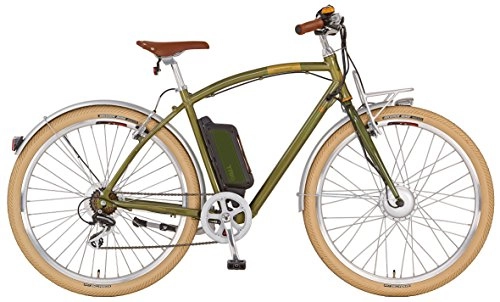Elektrofahrräder : Prophete Herren Elektrofahrrad E-Bike 28 Zoll Navigator Flair British Green, 52