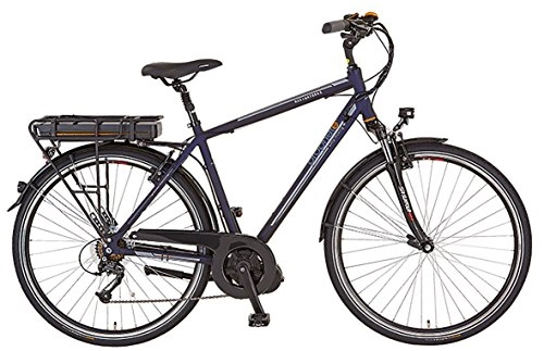 Elektrofahrräder : Prophete Herren Elektrofahrrad E-Bike Alu-Trekking 28 Zoll E-Novation Navigator 6.5 nachtblau matt 52