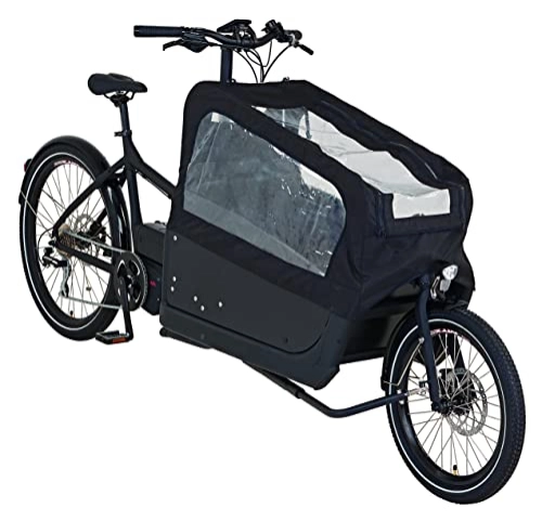 Elektrofahrräder : Prophete Unisex – Erwachsene Cargo Plus 22.ETL.10 E-Bike 20" / 26" AEG ComfortDrive, schwarz matt