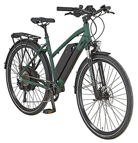 Elektrofahrräder : Prophete Unisex – Erwachsene E-Bike Entdecker eT300 28" Rh50, Oliv matt, Zoll