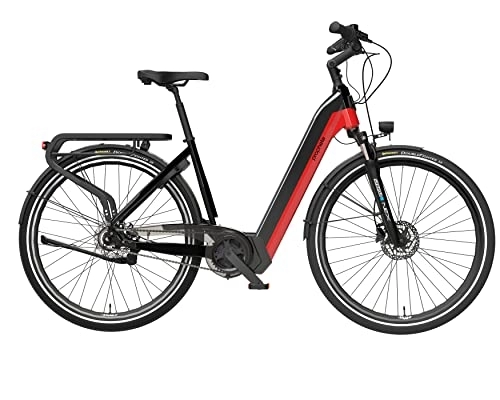 Elektrofahrräder : Prophete Unisex – Erwachsene eSUV 22.ETS.20 E-Bike 28" AEG ComfortDrive, schwarz / rot