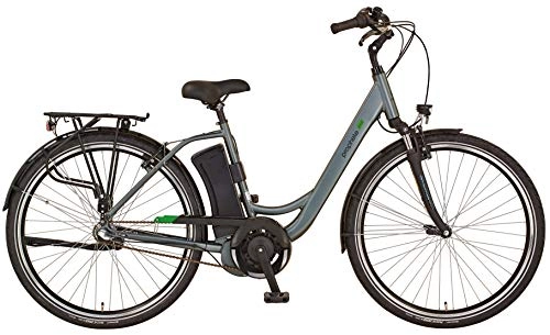 Elektrofahrräder : Prophete Unisex – Erwachsene GENIESSER 20.EMC.20 City E-Bike 28" AEG EcoDrive, Silber, RH 48