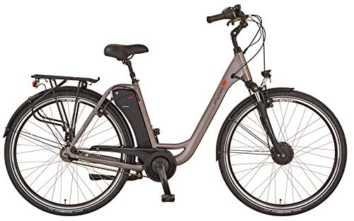 Elektrofahrräder : Prophete Unisex – Erwachsene GENIESSER 20.EMC.30 City E-Bike 28" AEG EasyDrive, grau, RH 49