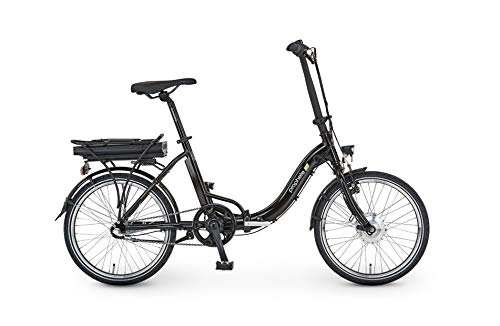 Elektrofahrräder : Prophete Unisex Erwachsene GENIESSER e9.2 City E-Bike 20" Elektrofahrrad glanzschwarz RH 39 cm