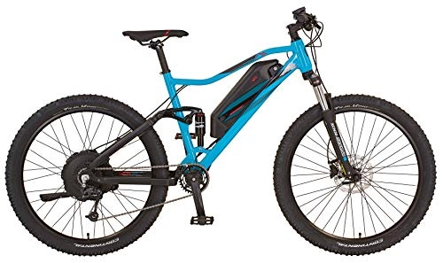 Elektrofahrräder : Prophete Unisex – Erwachsene Graveler 20.EMM.10 Fully Mountain E-Bike 27, 5" AEG EasyDrive, schwarz, RH 48