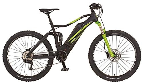 Elektrofahrräder : Prophete Unisex – Erwachsene Graveler E-MTB 27, 5" 20.ETM.20 E-Bike, schwarz / Lemon, RH 48