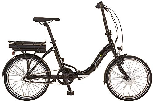 Elektrofahrräder : Prophete Unisex – Erwachsene URABNICER ESU.10 Urban E-Bike 20" BLAUPUNKT VR-Motor, schwarz, RH 39