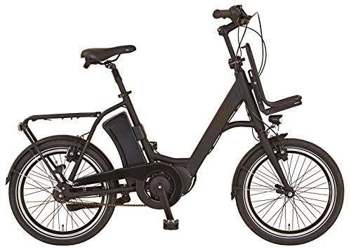 Elektrofahrräder : Prophete Unisex – Erwachsene URBANICER ETU.10 Urban E-Bike 20" AEG EcoDrive C, schwarz, RH 46