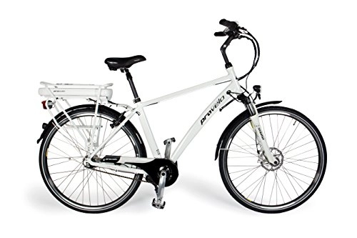 Elektrofahrräder : Provelo Herren E-Bike Elektrofahrrad / Fahrrad / Stadtrad, weiß, 7 Gang Nabenschaltung, Reifengröße: 71, 1 cm (28 Zoll)