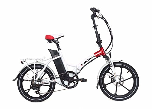 Elektrofahrräder : QUADRINI Elektro-Fahrräder, Klapp Elektro-Fahrräder, Modell MINIMAX, Shimano, Batterie Lithium-Ionen-36V10Ah (360Wh), Hinterer Motor 36V 350W 8FUN Marke.
