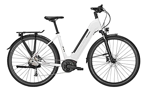 Elektrofahrräder : Raleigh Kent 9 500Wh Bosch Elektro Trekking Bike 2022 (28" Wave L / 53cm, White Glossy (Wave))