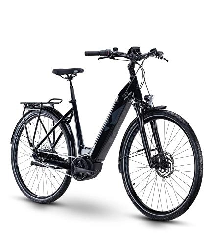 Elektrofahrräder : RAYMON CityRay E 7.0 CB Wave Unisex Pedelec E-Bike City Fahrrad schwarz 2021: Größe: 50 cm / M