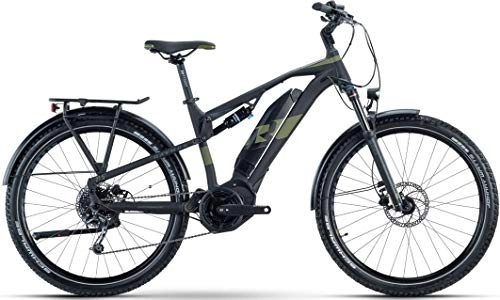 Elektrofahrräder : RAYMON Crossray E FS 4.0 27.5'' Pedelec E-Bike Trekking Fahrrad schwarz / grÃŒn 2021: Größe: 56 cm / XL