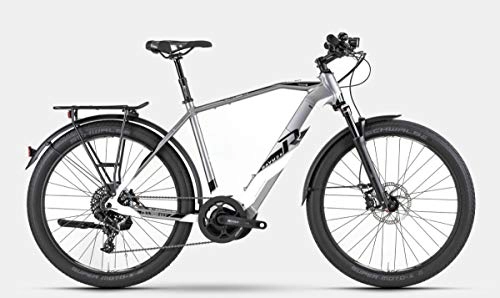 Elektrofahrräder : RAYMON E-Tourray 8.0 Damen Pedelec E-Bike Trekking Fahrrad grau / weiß 2019: Größe: 48cm