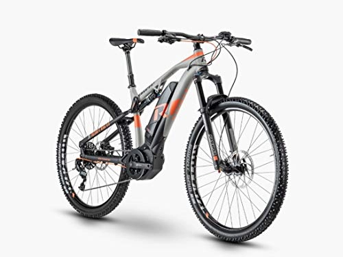 Elektrofahrräder : RAYMON Fullray E-Seven 6.0 27.5'' Pedelec E-Bike MTB grau / rot 2020: Größe: 44 cm