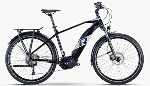 Elektrofahrräder : RAYMON Tourray E 5.0 Pedelec E-Bike Trekking Fahrrad schwarz / blau 2021: Größe: 60 cm / XL