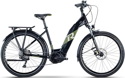 Elektrofahrräder : RAYMON Tourray E 5.0 Wave Unisex Pedelec E-Bike Trekking Fahrrad schwarz / grÃŒn 2021: Größe: 48 cm / S