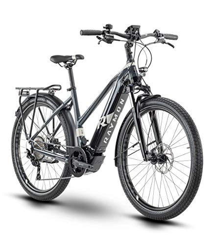 Elektrofahrräder : RAYMON Tourray E 7.0 Damen Pedelec E-Bike Trekking Fahrrad grau 2020: Größe: 44 cm