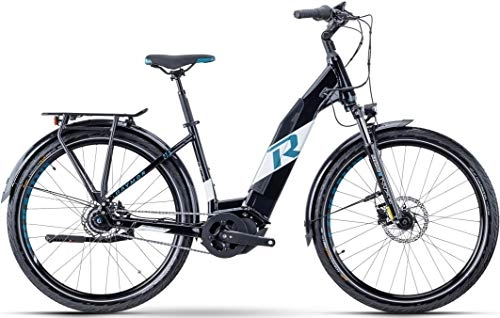 Elektrofahrräder : RAYMON UrbanRay E 7.0 Wave Unisex Pedelec E-Bike City Fahrrad schwarz / weiß 2021: Größe: 44 cm / S