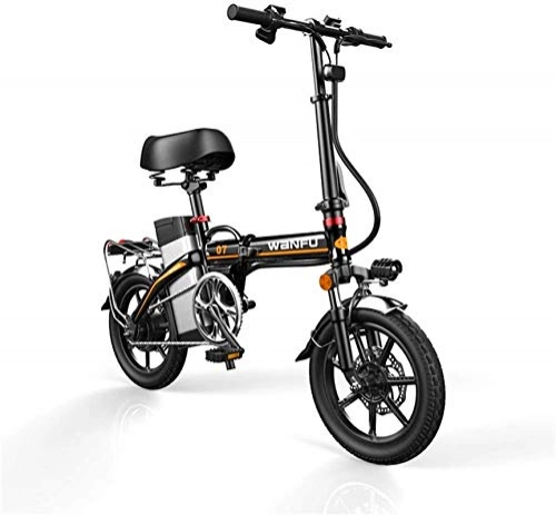 Elektrofahrräder : RDJM Ebike e-bike Schnelle E-Bikes for Erwachsene 14-Zoll-Räder Aluminium Rahmen tragbare elektrische Fahrrad-Sicherheit for Erwachsene mit abnehmbarem 48V Lithium-Ionen-Akku Leistungsstarke Brushless