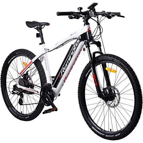 Elektrofahrräder : REMINGTON Rear Drive MTB E-Bike Mountainbike Pedelec, Farbe:Weiss