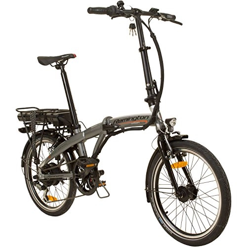 Elektrofahrräder : REMINGTON Urban Folder 20 Zoll Faltrad E-Bike Klapprad Pedelec StVZO Elektrofaltrad, Farbe:Silber