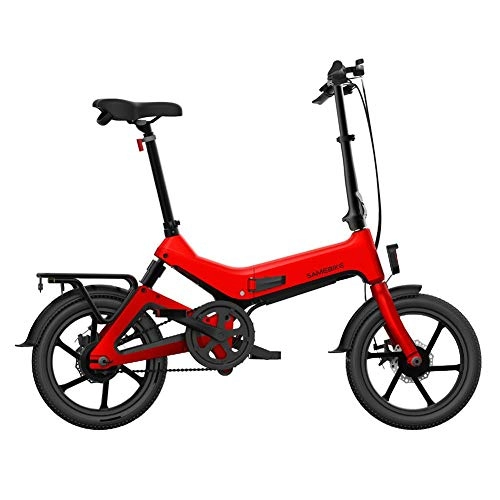 Elektrofahrräder : Ritapreaty Samebike 16"faltbares elektrisches Fahrrad, eingebautes Lithium-Batterie-Fahrrad-Magnesium-Legierungs-elektrisches Fahrrad 36V 7.5Ah