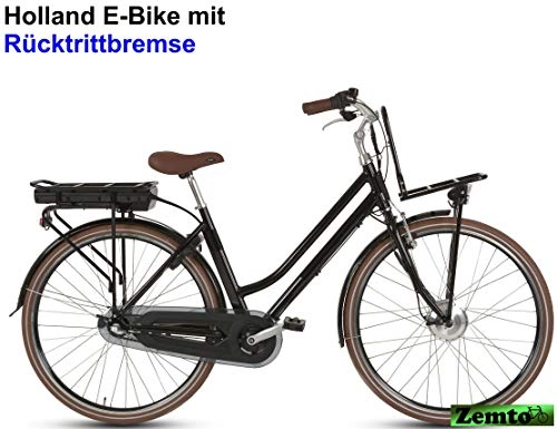 Elektrofahrräder : Rivel Elektrofahrrad Classic 3 Gang schwarz-matt 49 cm mit Rücktrittbremse