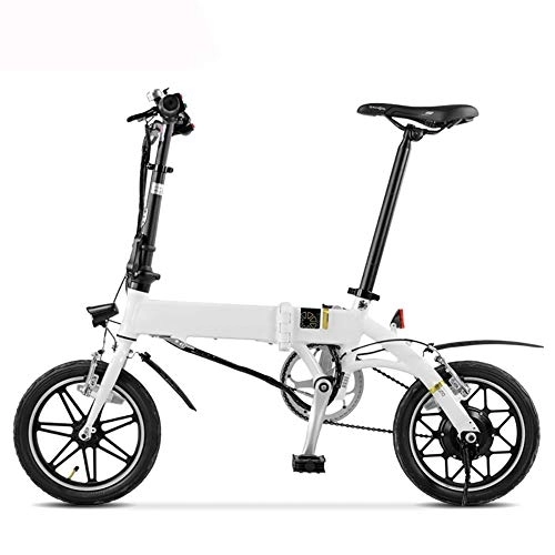 Elektrofahrräder : RSGK Faltbares Elektrofahrrad Mit Lithium-Ionen-Akku Mit Großer Kapazität (36 V, 250 W), Hellen LED-Scheinwerfern, 14-Zoll-Mini-Elektrofahrrad