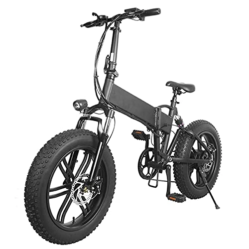 Elektrofahrräder : Rstar Mankeel MK011 Elektrofahrrad 20-Zoll-Reifen Faltrad 500W 36V / 10, 4AH Akku mit Shimano 7-Gang- und Doppelscheibenbremsen Elektro-Mountainbike mit maximaler Belastung 150kg