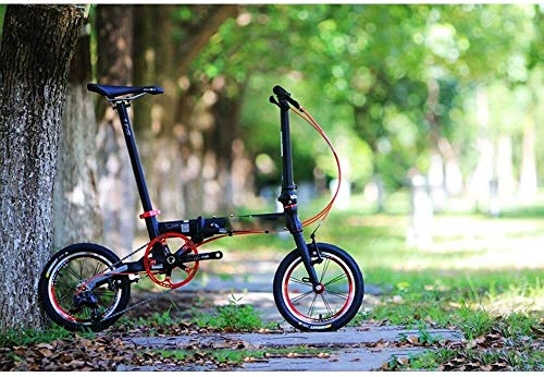 Elektrofahrräder : RVTYR Fahrrad, faltendes Fahrrad Aluminium-Fahrrad 14" 16" V Brake 3 Speed ​​9T 13T 17T Minivelo Mini Velo Bike Urban Commuter Fahrrad Faltbare Load Bearing 100Kg Elektro klapprad
