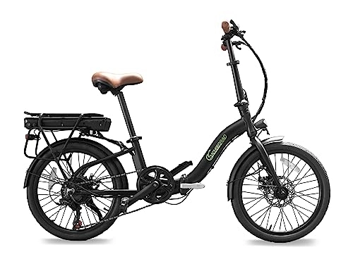 Elektrofahrräder : SachsenRAD E-Folding Bike F2 Farmers mit Diebstahlsicherung, 20 Zoll elektrisches Fahrrad Faltbar, bis 100 km Distanz, Damen Herren Elektrofahrrad Ebike mit StVZO-Zulassung
