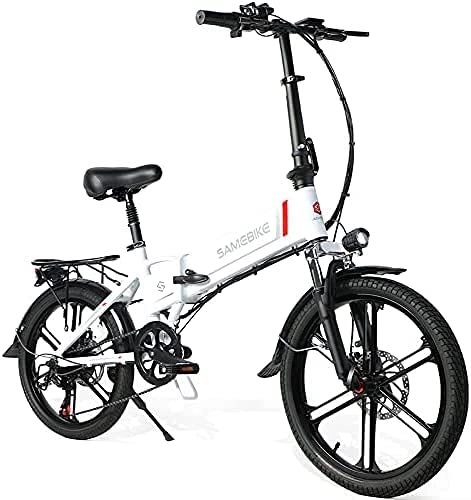 Elektrofahrräder : SAMEBIKE 20LVXD30 E-Bike 20 Zoll Faltbares Elektrofahrrad 48V 10.4Ah Abnehmbarer Akku, Elektrofahrrad für Erwachsene 7-Gang-Shifter City-Elektrofahrrad(Verbesserte Version)