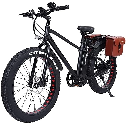 Elektrofahrräder : SAWOO 20AH Elektrofahrrad MTB Elektro Fat Bike 26 * 4, 0 Zoll für Erwachsene Männer Frauen (20AH)