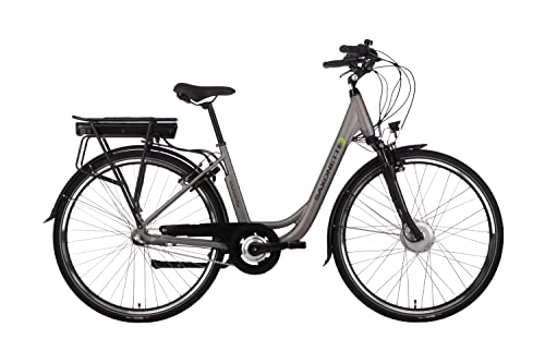 Elektrofahrräder : SAXONETTE E-Bike Advanced Plus 45cm 10, 4Ah Silber Matt