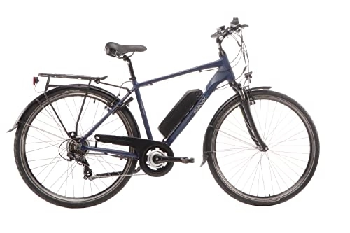 Elektrofahrräder : SAXXX E-Bike Touring Sport H28x50 7GKette FG 10, 4Ah HM blau matt