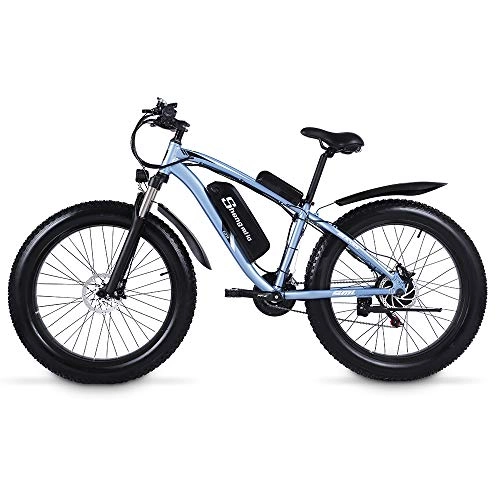 Elektrofahrräder : Shengmilo Ebike, 26‘’ Elektrofahrräde Fahrrad mit 48V 17Ah Lithium-Akku, 21-Gang Shimano e Bike für Erwachsene Electric Bike