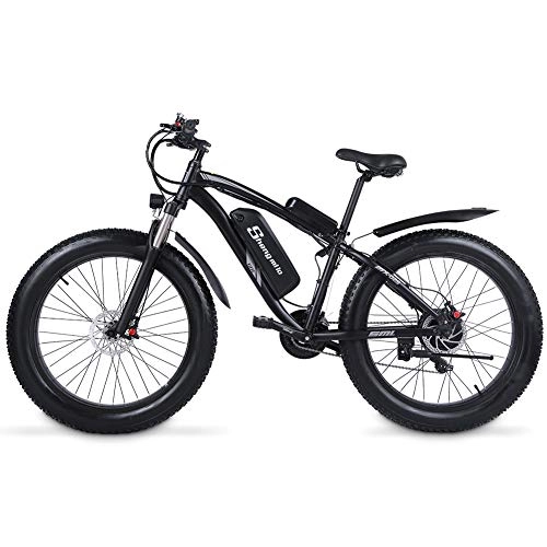 Elektrofahrräder : Shengmilo Elektrofahrräder 1000w 26‘’Elektrische Fahrrad mit 48V 17Ah Lithium-Akku, 21-Gang Shimano Ebike für Herren Damen