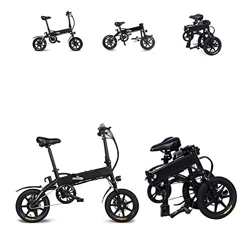 Elektrofahrräder : SHENXX 14 Zoll 10.4Ah Klapp Elektrische Fahrrad Aluminium Legierung Dual Disc Bremse Tragbare Elektrische Fahrrad