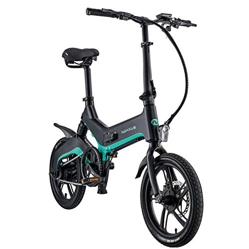 Elektrofahrräder : SHIJING 16 inch elektrisches Fahrrad elektrisches Fahrrad Aluminiumlegierung Lithium-Batterie-Elektroroller Adult antreibenden Elektro Faltrad, 3