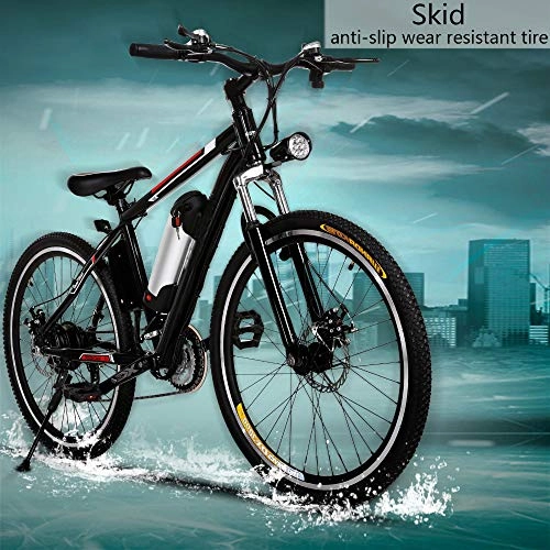 Elektrofahrräder : SHIJING 26"250W elektrisches Fahrrad Aluminium EBike 21 Geschwindigkeit Mountainbike City Road Electric Power Fahrradscheibenbremse