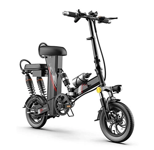 Elektrofahrräder : SHIJING Elektro-Fahrrad klein zusammenklappbar Reise Mini Batterie Auto-Lithium-Batterie Fahrt Roller