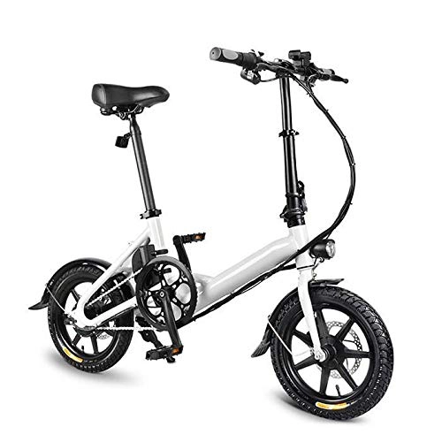Elektrofahrräder : SHIJING Elektro-Faltrad leichte Aluminium-Legierung Folding Fahrrad mit Reifen 250W Naben-Motor Elektro-Bikes, 1