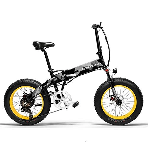 Elektrofahrräder : SHIJING X2000Plus 20" Fat Rad Folding Elektro-Fahrrad 48V 13Ah Shimano Full Suspension Schneeberg, 2
