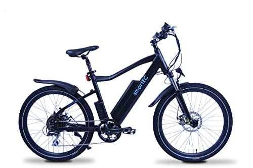 Elektrofahrräder : smartEC Fion-MTB E-Mountainbike | E-Bike | Elektrofahrrad 26 Zoll Lithium-Ionen-Akku 48V / 14Ah Nabenmotor 250W Fahrunterstützung 25 km / h hohe Reichweite Modelljahr 2022